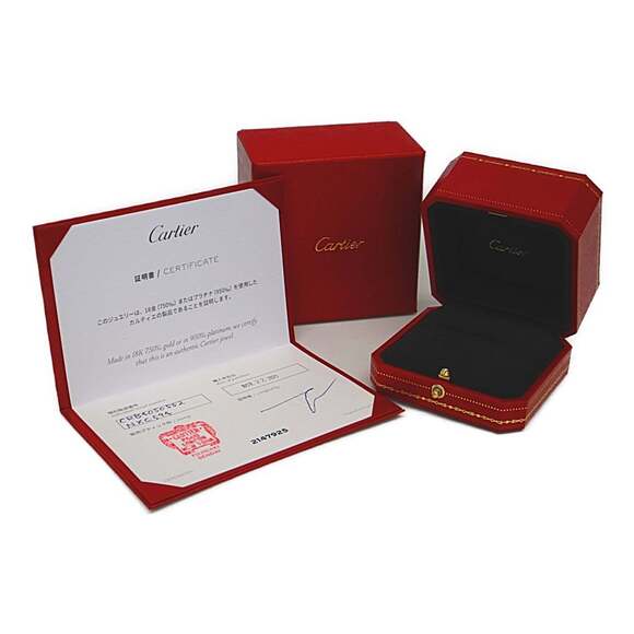 CARTIER 18k Silver Diamond Love Ring